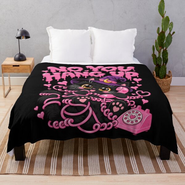 Item preview, No You Hang Up Black Cat Telephone Distressed Celebration designed and sold by adiencarteras.