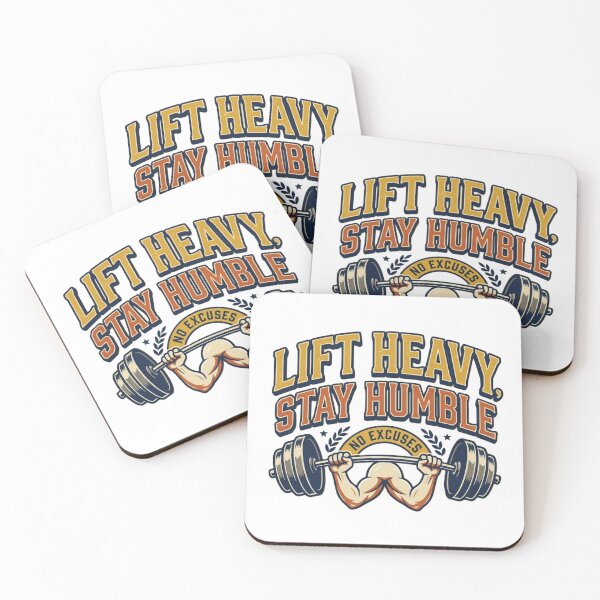 Item preview, Lift Heavy Stay Humble Retro Gym Fitness Motivation designed and sold by abdoreds.