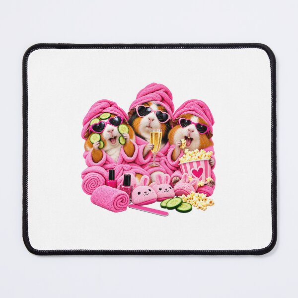 Item preview, Guinea Pig Spa Day – Funny Pampered Piggies designed and sold by JezzasFunnyShirts .