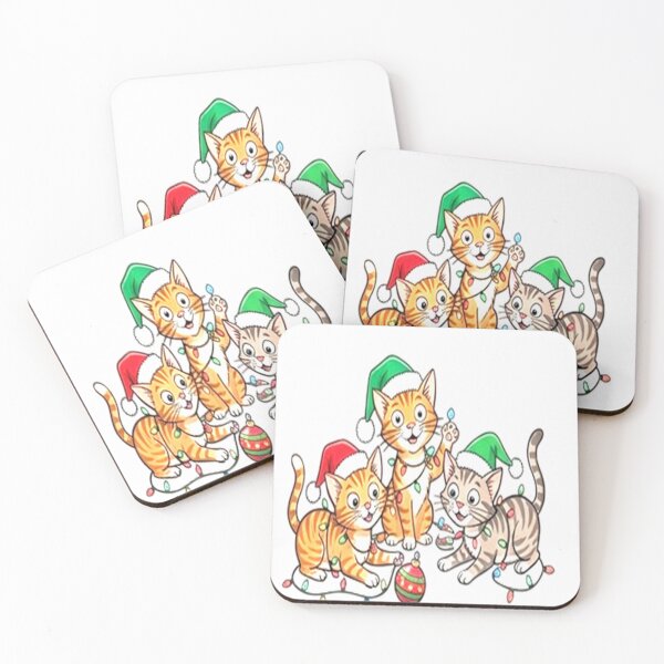 Item preview, Three Playful Christmas Kittens designed and sold by BladiWChampion.