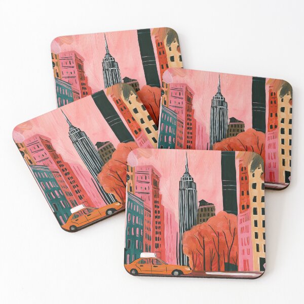 Item preview, Capture the Energy of New York City in Fall- Urban Street Art and Iconic Yellow Cab designed and sold by OlfactoART Studio.