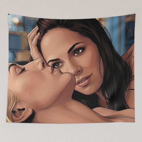 Item preview, Doccubus Bo Lauren Addicted To You Actress Thai GL LGBTQ+ Cartoon Decor Comic Wall Art Print Poster Shirt Clock Blanket KDrama designed and sold by Mind Space.