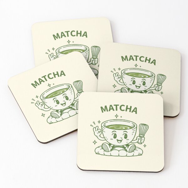 Item preview, Cute Matcha Bowl Kawaii Green Tea Character designed and sold by magiccato.