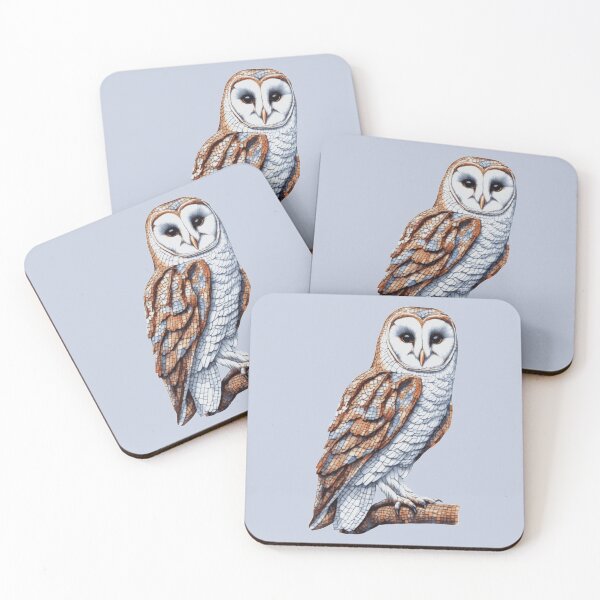 Item preview, Intricate Barn Owl Mosaic Art, Geometric Illustration designed and sold by designmari.