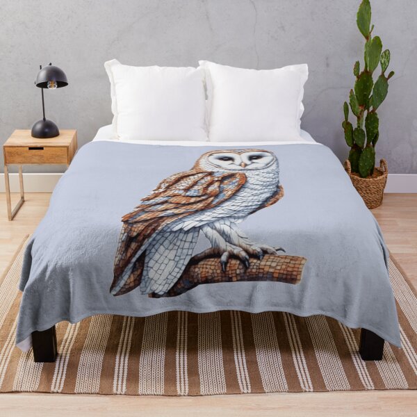 Item preview, Intricate Barn Owl Mosaic Art, Geometric Illustration designed and sold by designmari.