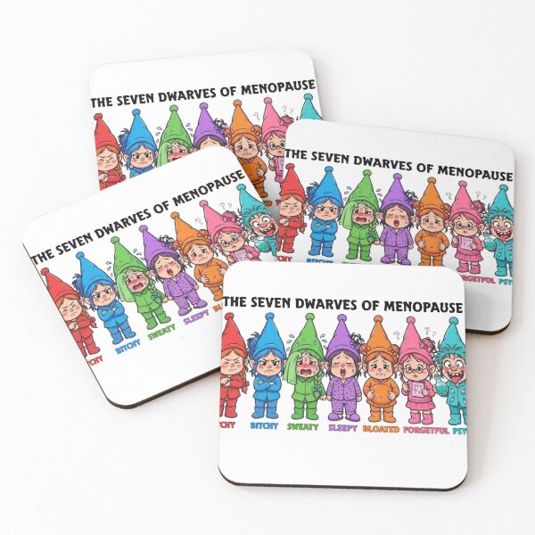 Item preview,  The seven dwarves of menopause, Funny Perimenopause Gnomes Sublimation, Hot Flash Humor DTF Transfer designed and sold by Djikou.