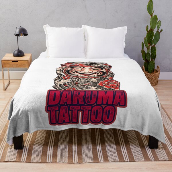 Item preview, Daruma Can Tattoo Japanese Traditional Art Red Soda Pop Art -The Great Wave- designed and sold by LOVEARTDESIGN.