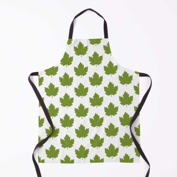Item preview, Green Maple Leaf Illustration designed and sold by The Home Of Pink Peach.