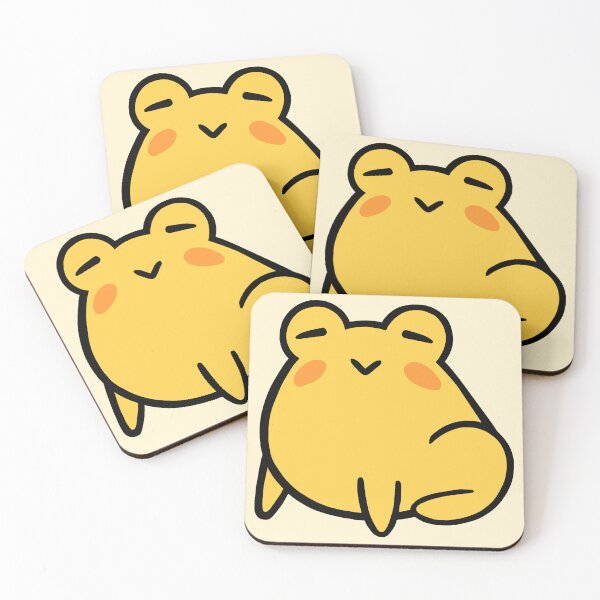 Item preview, Sleepy Happy Yellow Frog designed and sold by BubbleComet.