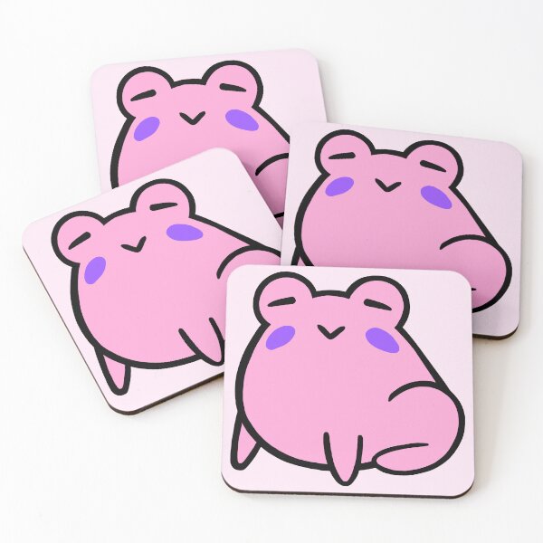 Item preview, Sleepy Happy Pink Frog designed and sold by BubbleComet.