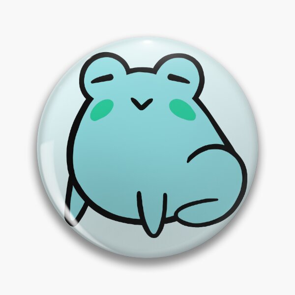 Item preview, Sleepy Happy Blue Frog designed and sold by BubbleComet.