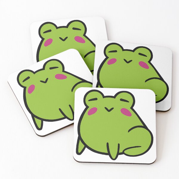 Item preview, Blushing Sleepy Happy Frog designed and sold by BubbleComet.
