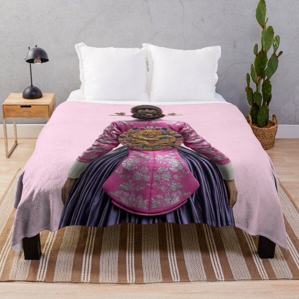Item preview, Royal Korean Hanbok with Gold Dragon Embroidery designed and sold by colorful-white.