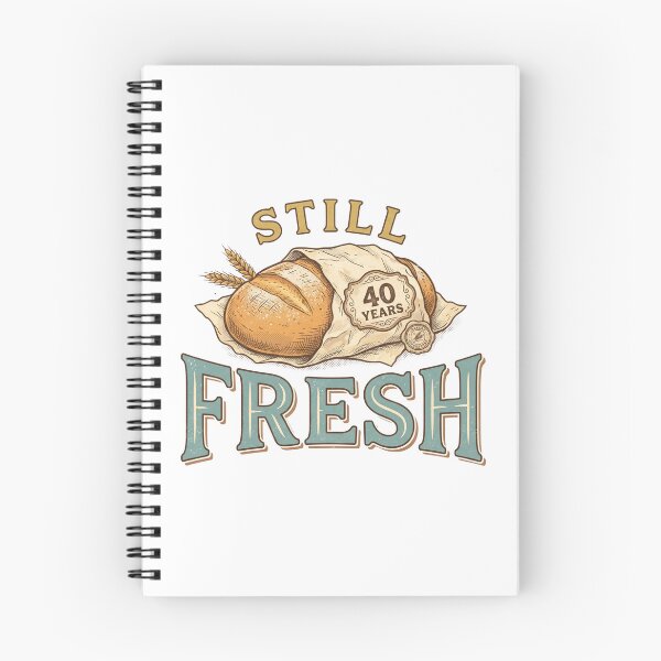 Item preview, Still Fresh 40th Birthday Funny Bread Pun Graphic designed and sold by TheBeesForYou.