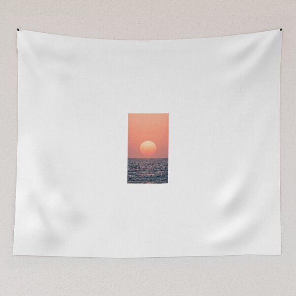 Item preview, Peach Haze - Minimal Giant Sun Over Ocean Sunset Collection designed and sold by Santo Studio.