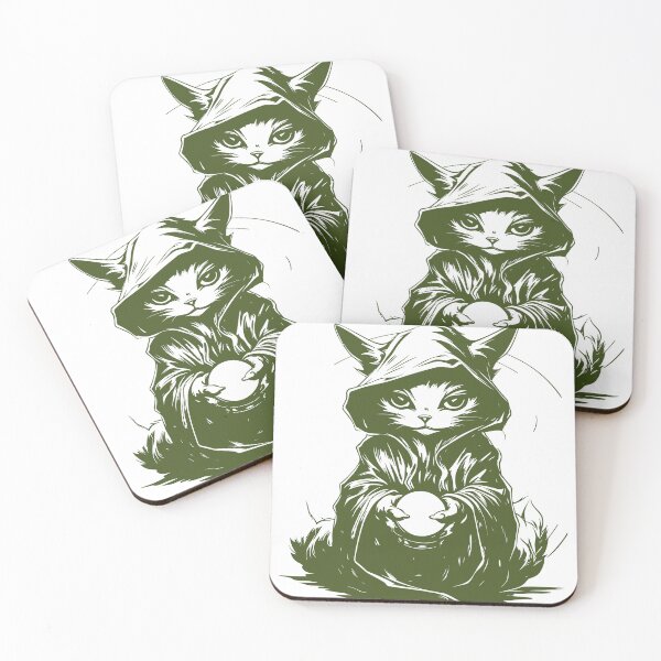 Item preview, Mystical Hooded Cat Magic Orb Art designed and sold by MH Digital Studio .