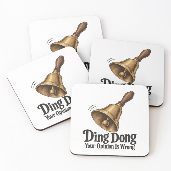 Item preview, Ding Dong Your Opinion Is Wrong – Funny Bell designed and sold by sollunadesignns.