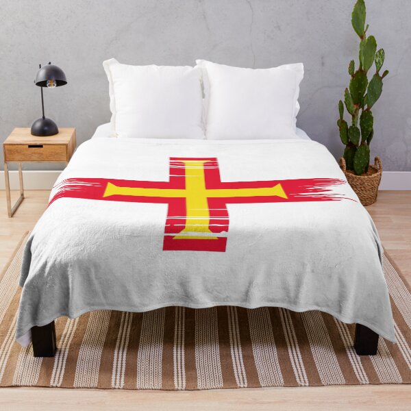Item preview, Distressed Guernsey Flag GG designed and sold by shitpostee.