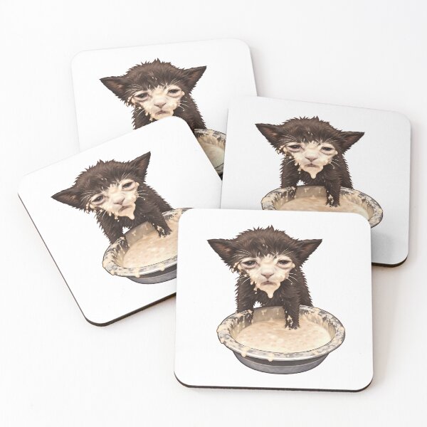 Item preview, Milk Face Cat Meme designed and sold by sollunadesignns.