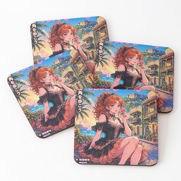 Item preview, Cartagena, Colombia — The Red-Haired Witch of the Caribbean Colors. designed and sold by DibujandoPorfa.