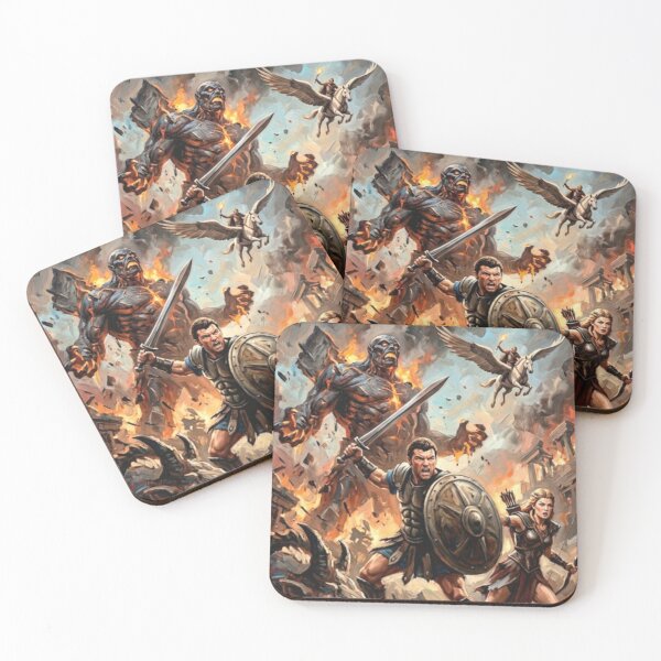 Item preview, Wrath of the Titans Fantasy Adventure Fine Art Tribute designed and sold by Art's Diner.