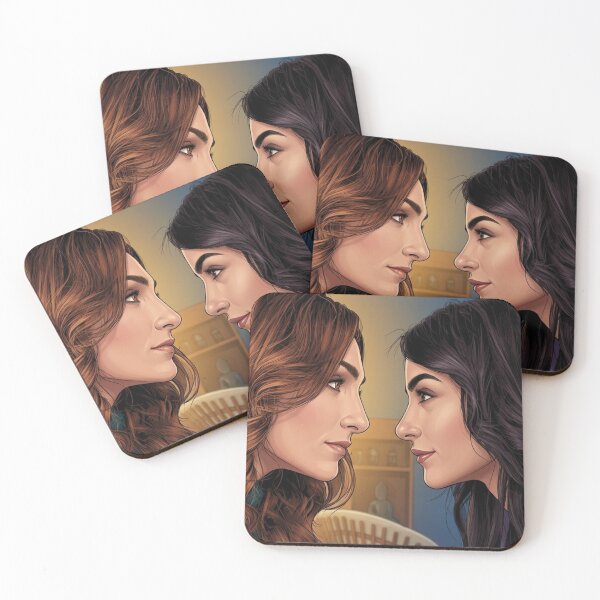 Item preview, SS NR Check Me Actress Thai GL LGBTQ+ Cartoon Decor Comic Wall Art Print Poster Shirt Clock Blanket KDrama designed and sold by Mind Space.