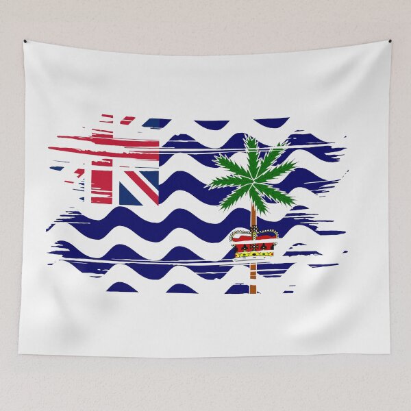 Item preview, Distressed British Indian Ocean Territory Flag IO designed and sold by shitpostee.