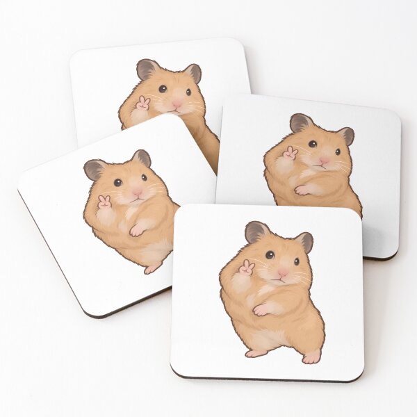 Item preview, Peace Sign Hamster Meme designed and sold by sollunadesignns.