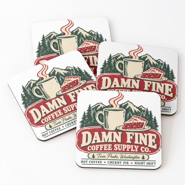 Item preview, Damn Fine Coffee Supply Co. — Twin Peaks Washington designed and sold by OriginalGamer55.
