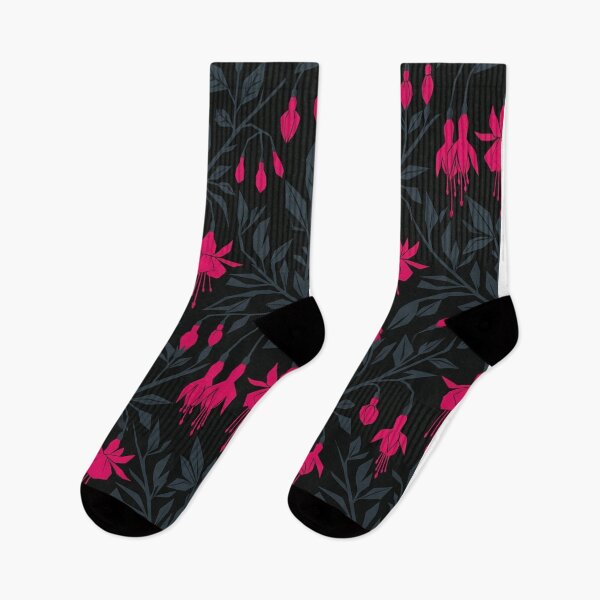 Item preview, Dark Floral Fuchsia Botanical Garden Pattern designed and sold by Owcomm.