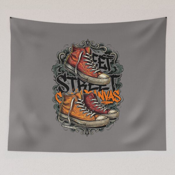 Item preview, Vintage High Top Canvas Kicks Illustration-19 designed and sold by LEONAGIUS.