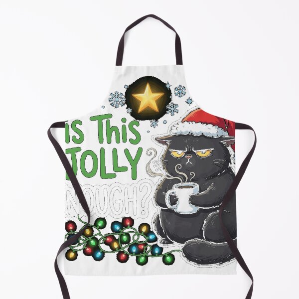 Item preview, Is This Jolly Enough Black Cat Merry Classic T-Shirt (2) designed and sold by RoReshop.
