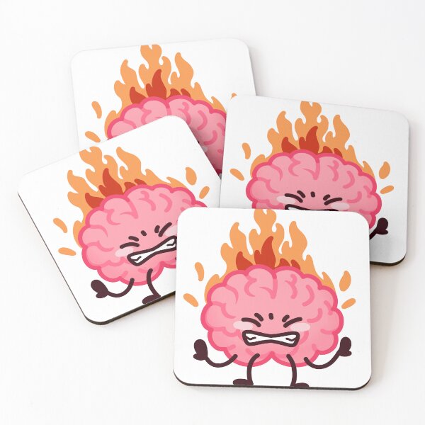 Item preview, Kawaii Brain On Fire Burnout Art designed and sold by MH Digital Studio .
