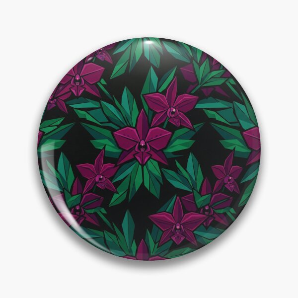 Item preview, Geometric Purple Orchid Floral Pattern Artwork designed and sold by Owcomm.