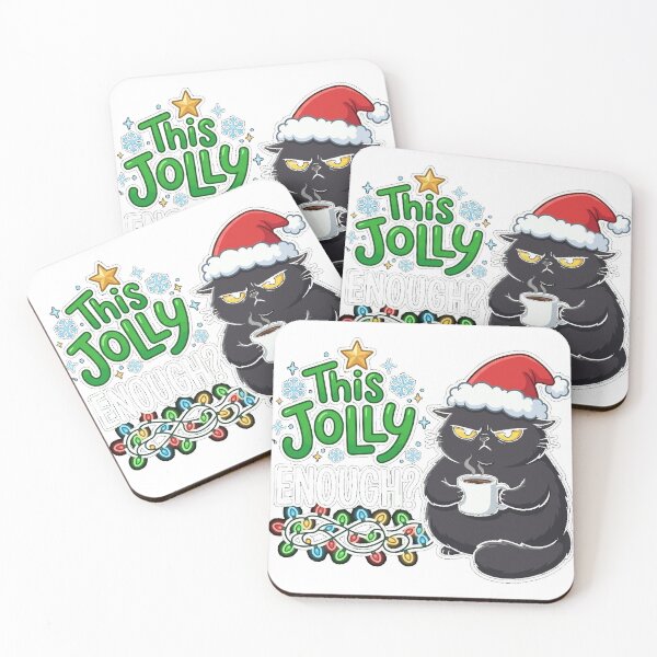 Item preview, Is This Jolly Enough Black Cat Merry Classic T-Shirt designed and sold by Djtahar15.