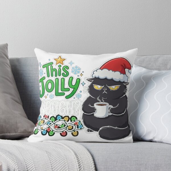 Item preview, Is This Jolly Enough Black Cat Merry Classic T-Shirt designed and sold by Djtahar15.