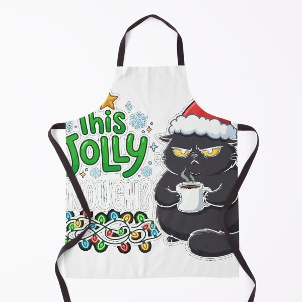 Item preview, Is This Jolly Enough Black Cat Merry Classic T-Shirt designed and sold by Djtahar15.