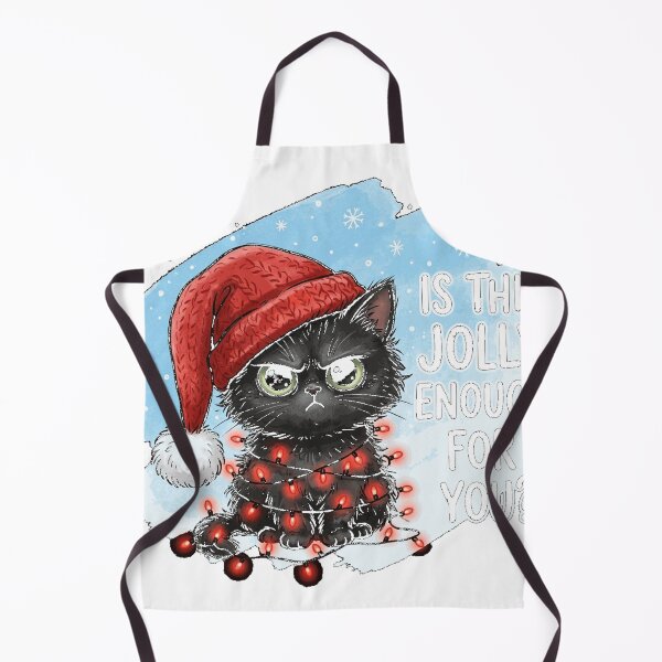 Item preview, Is This Jolly Enough Black Cat Merry Oversized T-Shirt (2) designed and sold by VibeCrafteria.