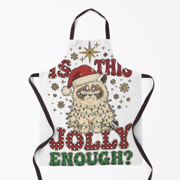 Item preview, Is This Jolly Enough Black Cat Merry Relaxed T-Shirt designed and sold by gidget-gadget.