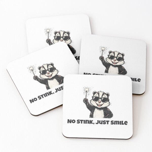 Item preview, No Stink, Just Smile Funny Skunk Dentist Design designed and sold by Wild Shades.