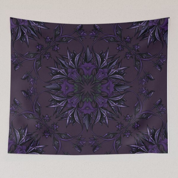 Item preview, Dark Gothic Floral Mandala Floral Pattern designed and sold by Owcomm.