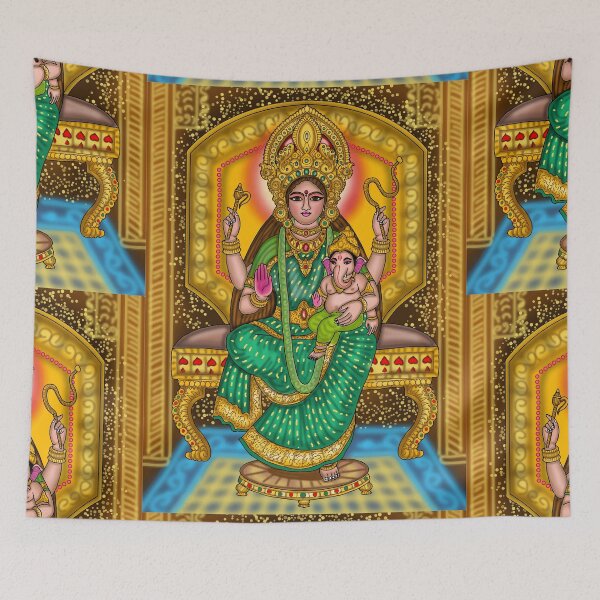 Item preview, Goddess Durga Digital Drawing | Hindu Goddess Illustration designed and sold by Harshit_Digital_Arts.