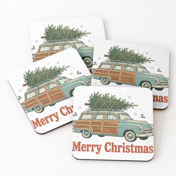 Item preview, Christmas Tree Haul Shirt — Vintage Car Retro Holiday Tee designed and sold by unthinkabletees.