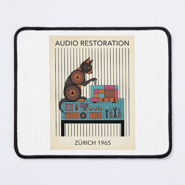 Item preview, Lykoi Cat Vintage Radio Repair Shop designed and sold by PictoVibe.