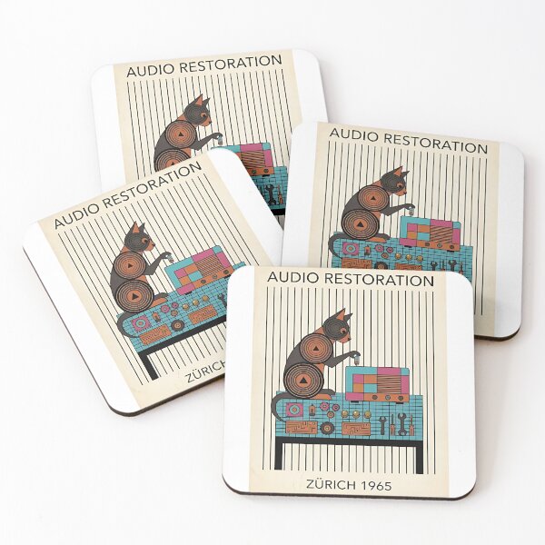 Item preview, Lykoi Cat Vintage Radio Repair Shop designed and sold by PictoVibe.