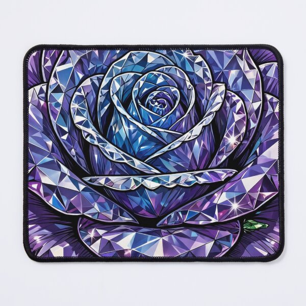 Item preview, Blue Purple Gradient Rose Crystal Sticker - Sapphire Amethyst Real Color designed and sold by Crystal Critters .