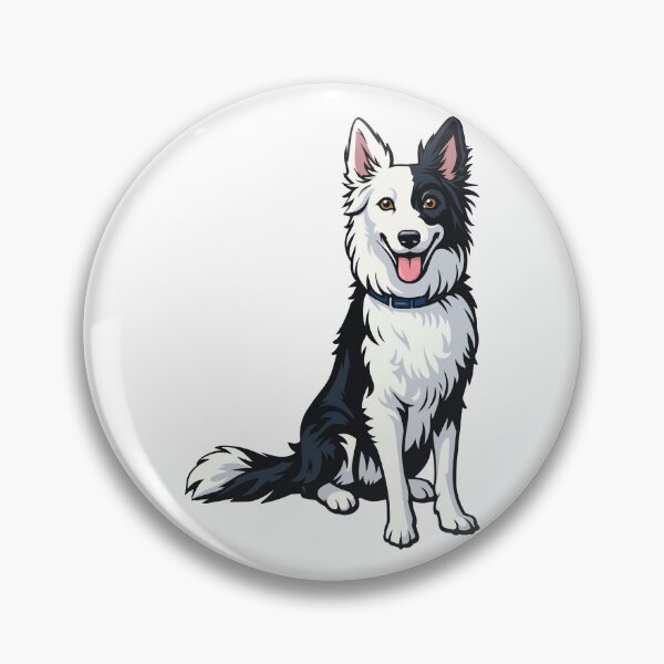 Artikelvorschau, Niedlicher Border-Collie-Aufkleber entworfen und verkauft von Bluek9sDesign.