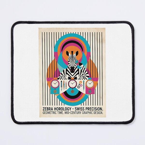 Item preview, Zebra Horologist – Precision in Stripes designed and sold by PictoVibe.