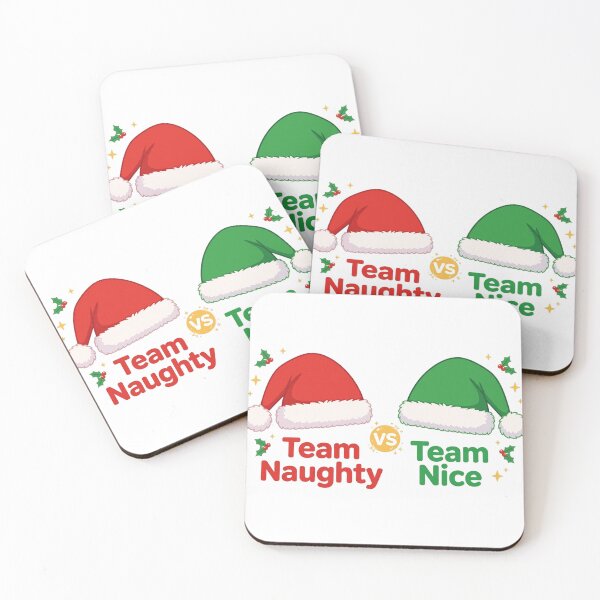 Item preview, Team Naughty Team Nice Shirt — Couples Matching Christmas Tee designed and sold by unthinkabletees.