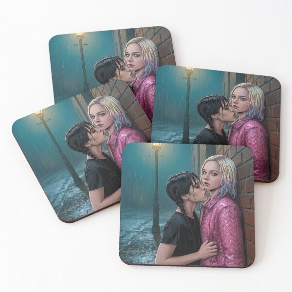 Item preview, Love Wildly EnidWednesday Actress Thai GL LGBTQ+ Cartoon Decor Comic Wall Art Print Poster Shirt Clock Blanket KDrama designed and sold by Mind Space.